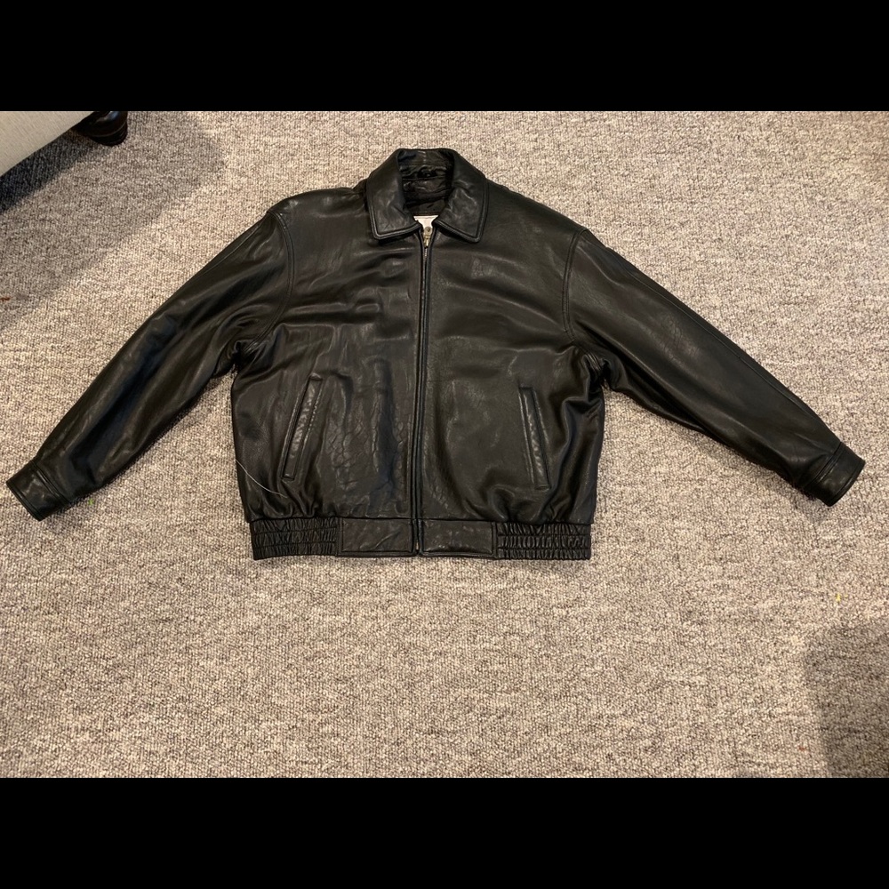 Men’s Classic Coletti Leather Bomber Jacket
